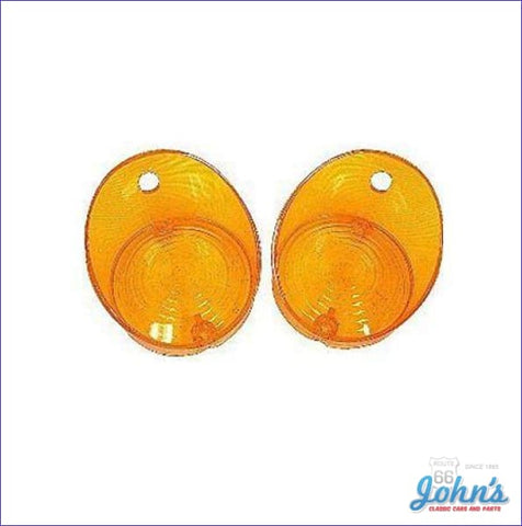 Park Lamp Lenses Amber Pair Reproduction A