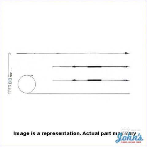 Parking Brake Cable Kit. Stainless Steel X