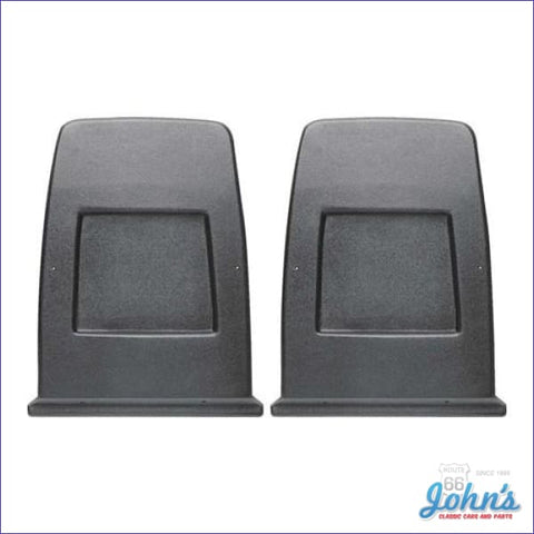 Plastic Seat Backs - Pair. Black. F2 X