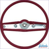 Plastic Steering Wheel- Wheel Only Gm Licensed Reproduction Camaro 1969 / Red A X F1