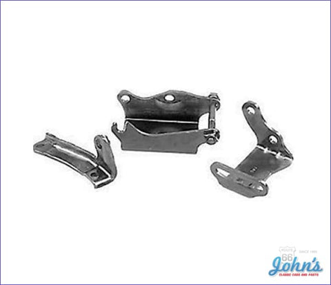 Power Steering Bracket Kit Bb With Long Water Pump 4Pc Gm Licensed Reproduction A X F1