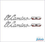 Quarter Panel El Camino Emblems Pair Gm Licensed Reproduction A
