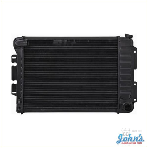 Radiator Big Block Manual Transmission 4 Row Core Size 17 X 23 2-5/8 With Curved Inlet. (Os1) F1