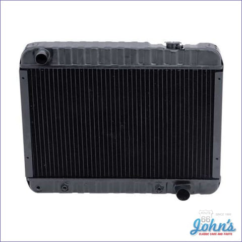 Radiator Small Block Automatic Transmission With Driver Side Inlet Recessed Mounting Brackets. 4 Row