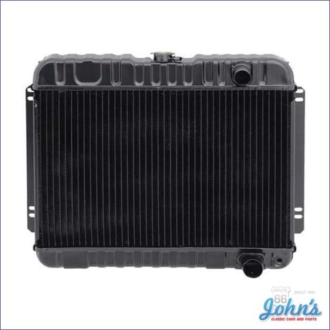 Radiator Small Block Manual Transmission With Passenger Side Inlet Without Recessed Mounting