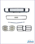 Rally Sport Deluxe Grille Kit With Reproduction Grille. (Os3) F1