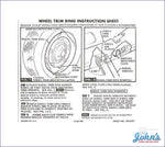 Rally Wheel Trim Ring Instructions Card X F1 F2