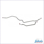 Rear Axle Brake Lines With Standard Suspension 2 Pieces Stainless Steel F2