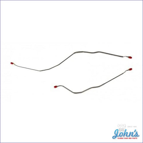Rear Brake Line Kit With Mono Leaf Springs Disc Conversion. 2 Piece. Stainless Steel F1