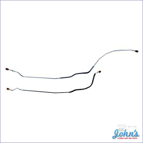 Rear Brake Line Kit With Mono Leaf Springs Drum. 2 Piece. Stainless Steel F1