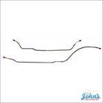 Rear Brake Line Kit With Mono Leaf Springs Drum. 2 Piece. Stainless Steel X F1