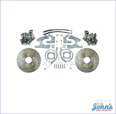 Rear Disc Brake Conversion Kit With Drilled & Slotted Rotors (Os1) A