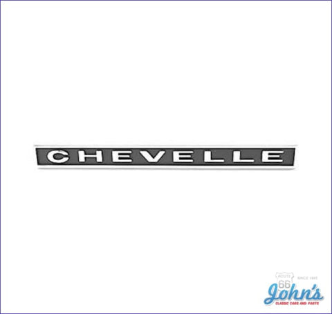 Rear Panel Chevelle Emblem- Gm Licensed Reproduction A