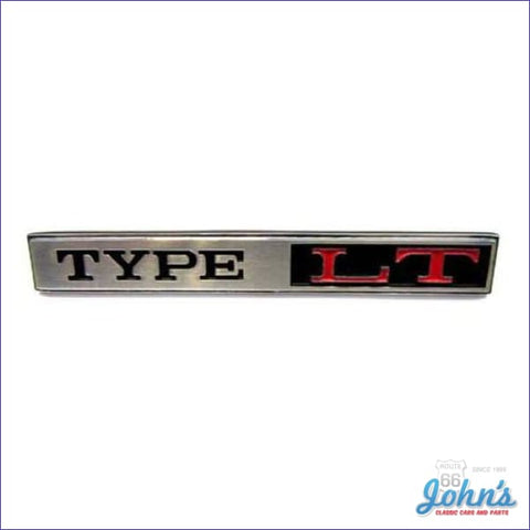Roof Panel Emblem Type Lt Each Gm Licensed Reproduction F2