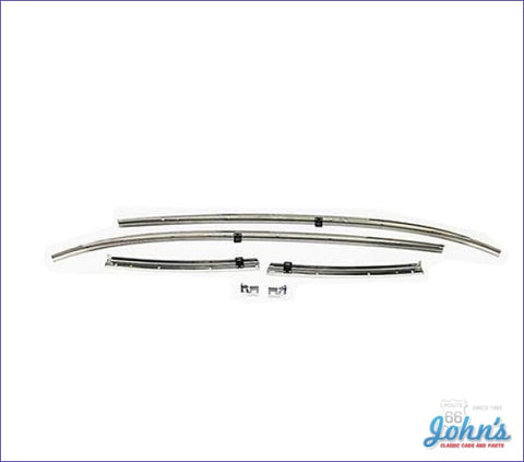 Roof Rail Weatherstrip Channel Set Coupe. 6Pc. (Os1) A