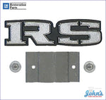 Rs Grille Emblem With Retainer Gm Licensed Reproduction F1