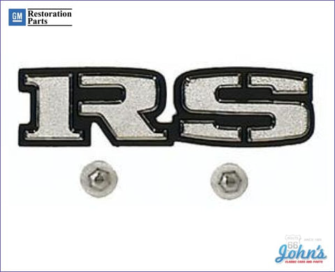 Rs Rear Panel Emblem Gm Licensed Reproduction F1