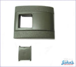 Seat Belt Buckle Cover And Button Only- Each Camaro 1967 / Green 3 A X F2 F1
