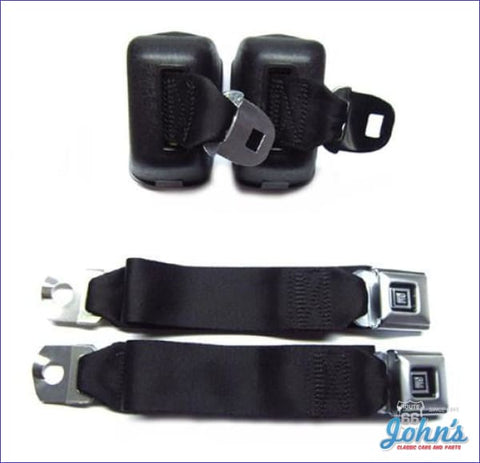 Seat Belt Kit Front Deluxe. Black A