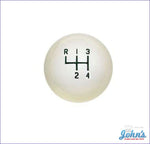 Shifter Knob- White With 3/8 Thread Size A X F2 F1