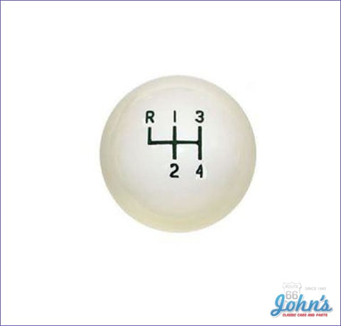 Shifter Knob- White With 3/8 Thread Size A X F2 F1