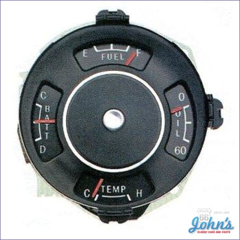 Ss Instrument Gauge Cluster With Fuel Oil Temp And Battery Gauges Factory Replacement Gm Licensed