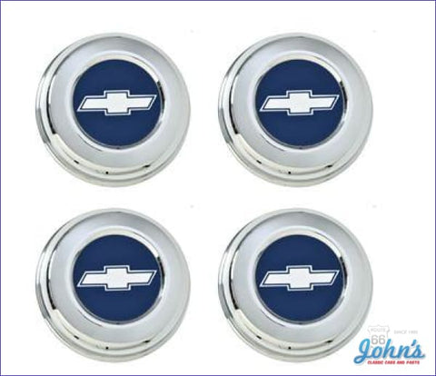 Ss Wheel Center Cap Kit (With Silver & Blue Insert) - 4Pc. X A