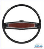 Steering Wheel Kit Gm Licensed Reproduction Camaro 1969 / Black With Rosewood Shroud A X F1