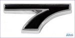 Stick On Emblem 7 For Engine Size - Choose Color. Each Camaro / Black X A F1 F2