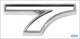 Stick On Emblem 7 For Engine Size - Choose Color. Each Camaro / White X A F1 F2