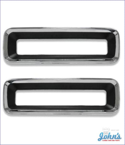 Tail Light Bezels- Standard Or Rally Sport- Pair Gm Licensed Reproduction F1