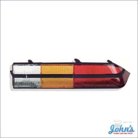 Tail Light Lens Assembly - With Black Center Trim. Standard And Z28. Rh. Gm Licensed Reproduction.