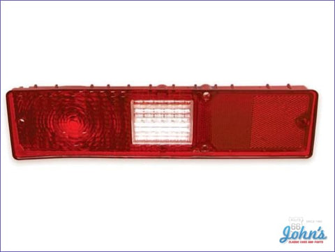 Tail Light Lens Lh. Gm Licensed Reproduction. X
