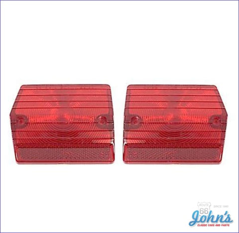 Tail Light Lenses Except Wagon - Pair. Gm Reproduction Licensed. X