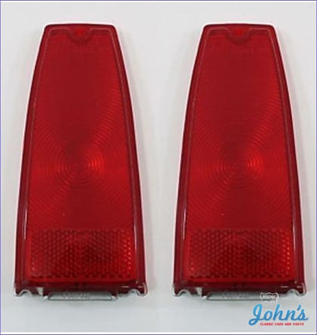 Tail Light Lenses Pair. Gm Licensed Reproduction. X