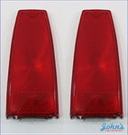 Tail Light Lenses - Pair. Reproduction. X