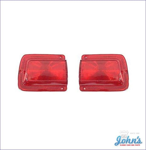 Tail Light Lenses Without Chrome Pair Gm Licensed Reproduction A