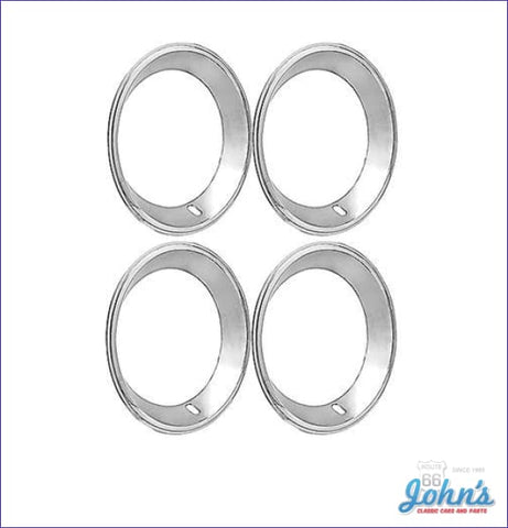 Trim Rings With Factory Lip - Kit Of 4 For 15 X 7 Rally Wheels. (Os1) A F2 F1