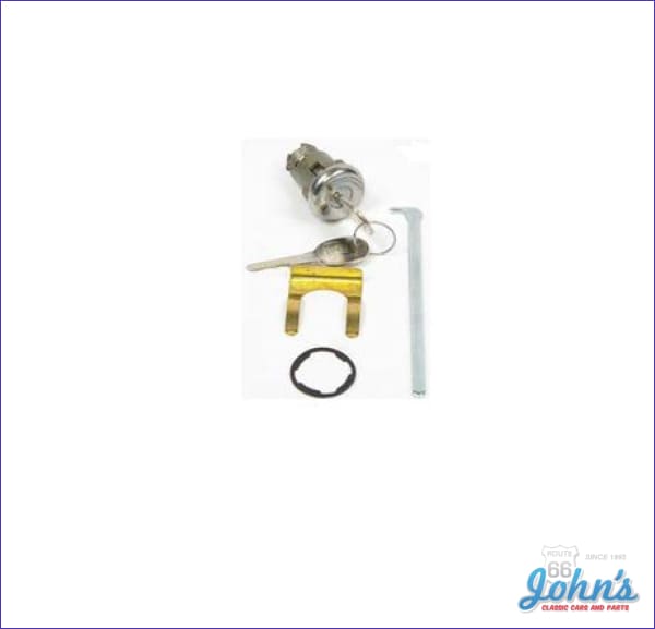 Trunk lock kit with Late Style Keys. Notch at 7:00 position. for Camar ...