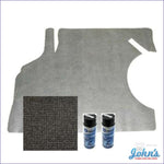 Trunk Mat And Gm Spatter Paint Kit. Gray Herringbone. A