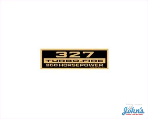 Vintage OER Turbo-Fire 327/275 HP Air Cleaner Decal – Fits Camaro, Nova, Chevelle, Impala, Corvette