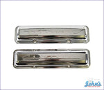 Valve Covers 283 With Chevrolet Script Chrome Style Pair Gm Licensed Reproduction A X
