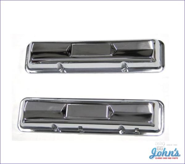 Valve Covers, Chrome Style With 327, L79. Pair for Chevelle El
