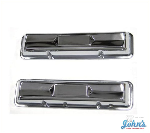 Valve Covers Chrome Style With 327. Pair F1