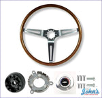 Walnut Wood Steering Wheel Kit Gm Licensed Reproduction A X F1