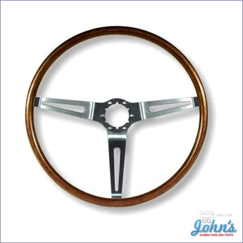 Walnut Wood Steering Wheel- Wheel Only Gm Licensed Reproduction A X F1