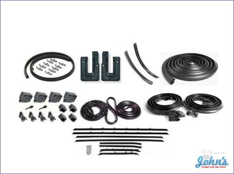 Weatherstrip Kit 2Dr Hardtop. With 8Pc Reproduction Style Windowfelts. X