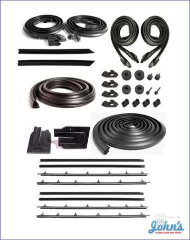 Weatherstrip Kit Coupe W/8Pc Inner And Outer Oe Windowfelts. A