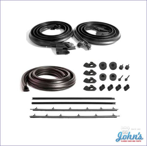 Weatherstrip Kit With 4 Piece Inner And Outer Oe Windowfelts. A