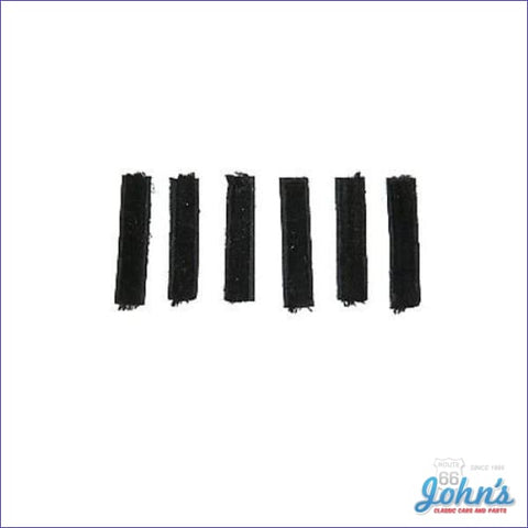 Window Guide Replacement Fuzzy Kit - 6Pc. X F2 A F1